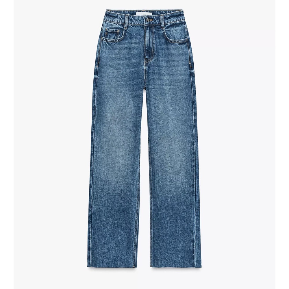 Zara Z.02 High Waist Straight Ankle Jeans